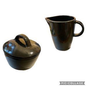 Calvin Klein Kakhi Collection Creamer & Sugar Server